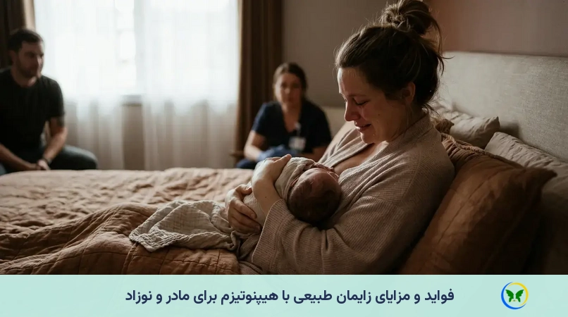 فواید و مزایای زایمان طبیعی با هیپنوتیزم برای مادر و نوزاد