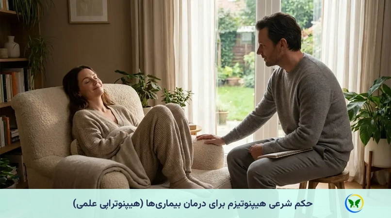 حکم شرعی هیپنوتیزم برای درمان بیماری‌ها (هیپنوتراپی علمی)