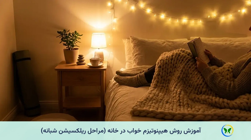 آموزش روش هیپنوتیزم خواب در خانه (مراحل ریلکسیشن شبانه)