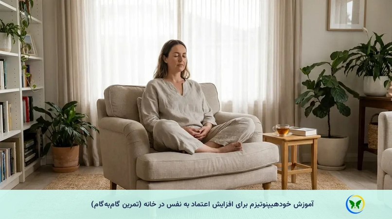 آموزش خودهیپنوتیزم برای افزایش اعتماد به نفس در خانه (تمرین گامبهگام)