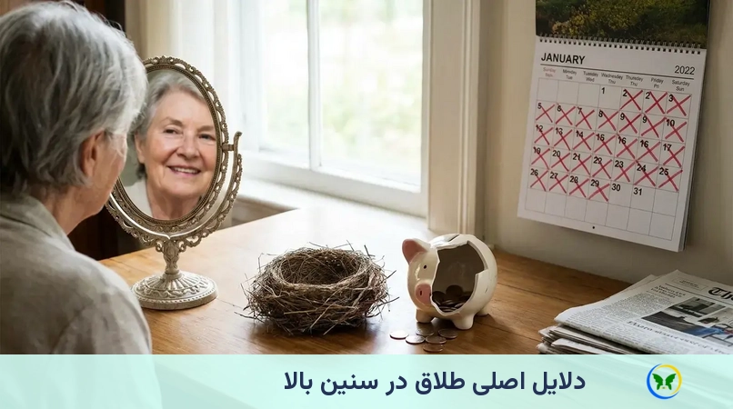 دلایل اصلی طلاق در سنین بالا