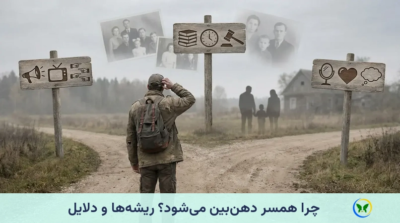 چرا همسر دهنبین میشود؟ ریشهها و دلایل