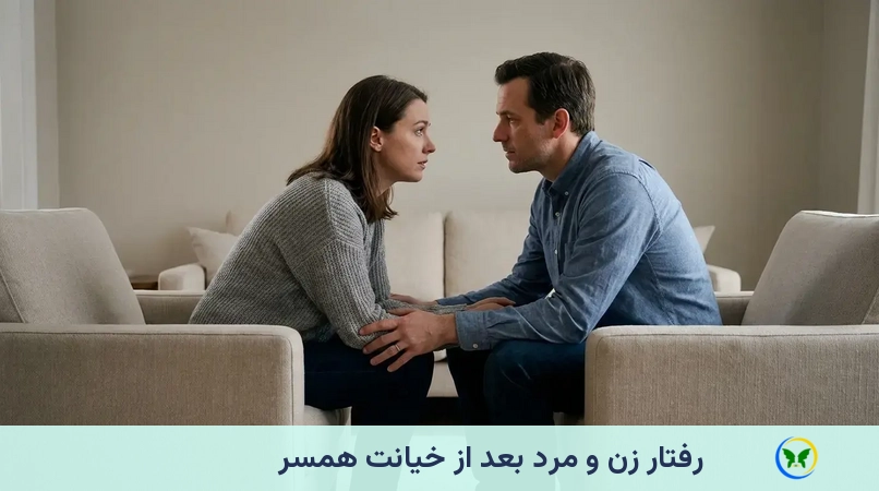 رفتار زن و مرد بعد از خیانت همسر