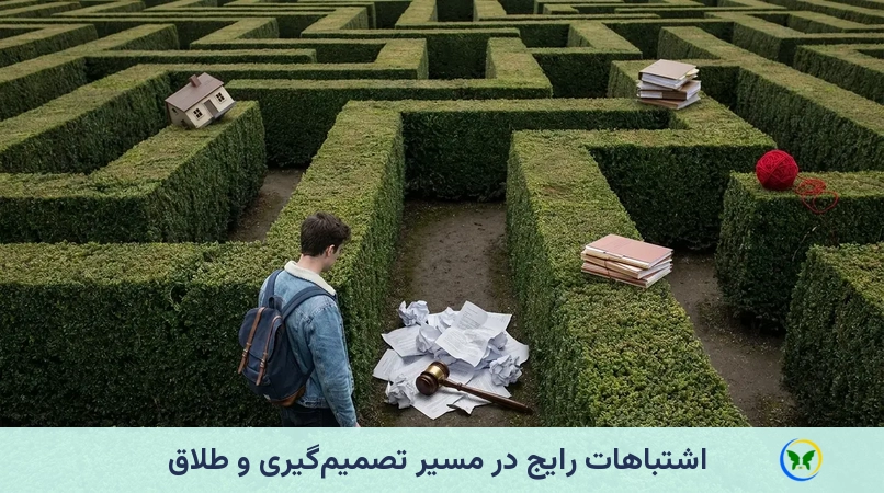 اشتباهات رایج در مسیر تصمیمگیری و طلاق