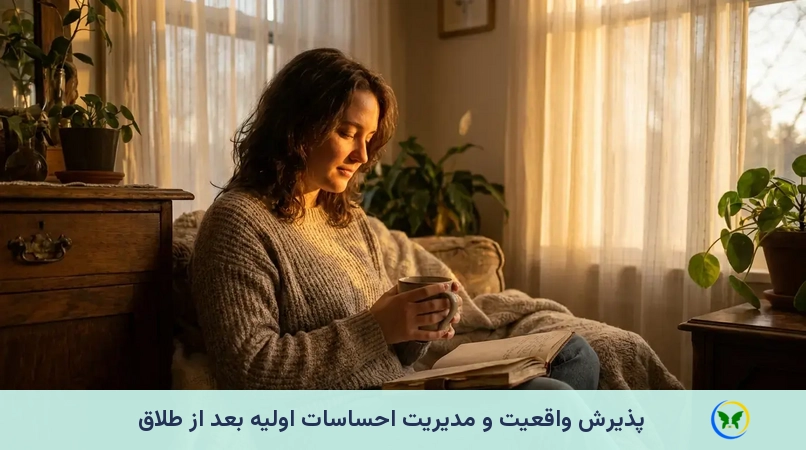 پذیرش واقعیت و مدیریت احساسات اولیه بعد از طلاق