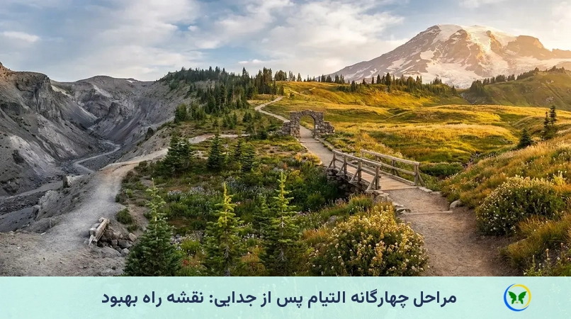 مراحل چهارگانه التیام پس از جدایی: نقشه راه بهبود