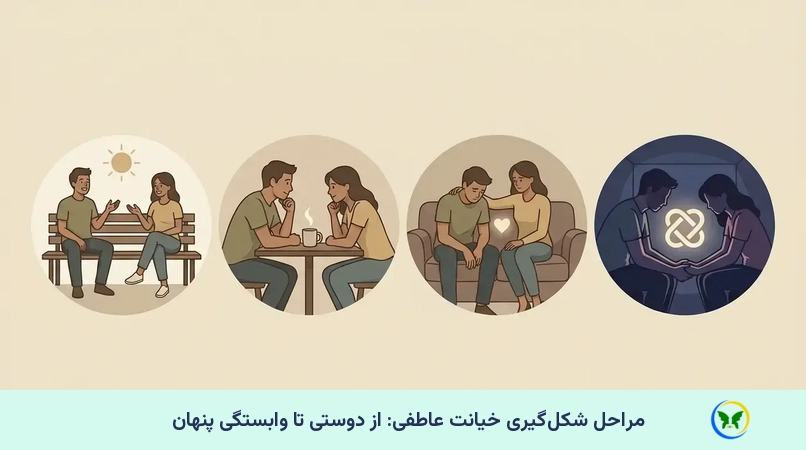 مراحل شکل‌گیری خیانت عاطفی: از دوستی تا وابستگی پنهان