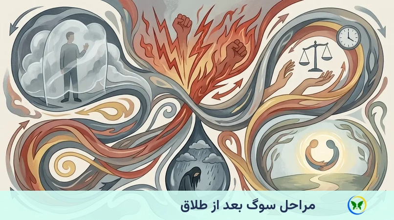 مراحل سوگ بعد از طلاق