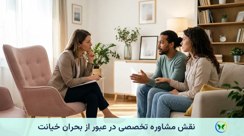 نقش مشاوره تخصصی در عبور از بحران خیانت